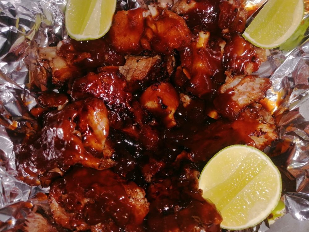 Alitas BBQ con limón